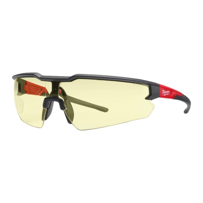 Okulary ochronne odporne na zarysowania żółte 1 para MILWAUKEE 4932478927