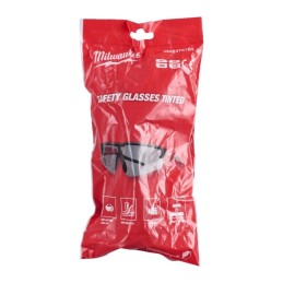 Okulary ochronne odporne na zarysowania przyciemniane 1 para MILWAUKEE 4932478764