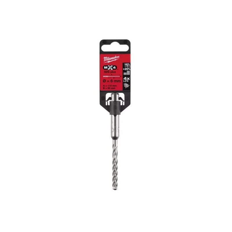 Wiertło do betonu MX4 SDS Plus 10x200/260 mm MILWAUKEE 4932352028