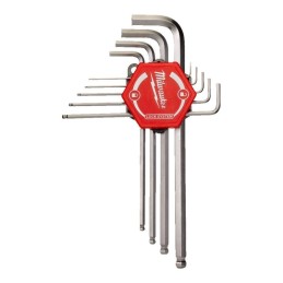 Zestaw kluczy imbusowych HEX 9 szt. MILWAUKEE 4932478621