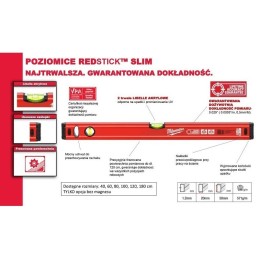 Poziomica slim 100cm MILWAUKEE 4932459093