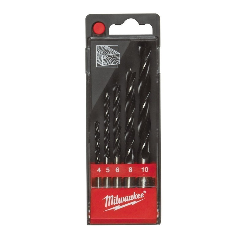 Zestaw wierteł do drewna 4-10mm 5szt MILWAUKEE 4932352465