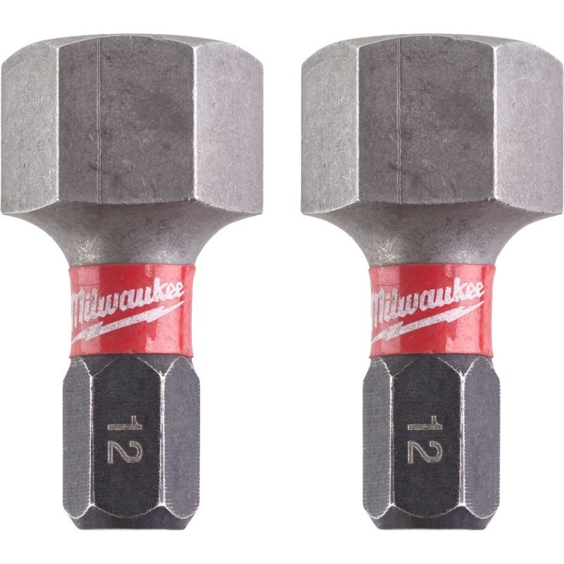 Bit udarowy Hex 12mm 25mm Shockwave 2szt. MILWAUKEE 4932430900