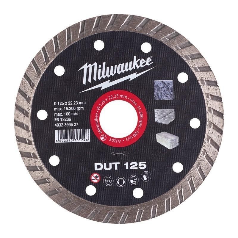 Tarcza diamentowa tnąca DUT 125 x 22,23 mm (1szt.) MILWAUKEE 4932399527