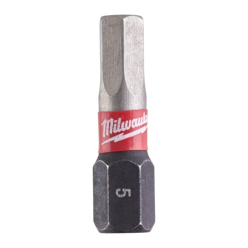 Bit udarowy HEX 5 H5 25mm Shockwave 2szt. MILWAUKEE 4932430896