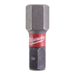 Bit udarowy Hex 8 H8 25mm 2szt. MILWAUKEE 4932430898