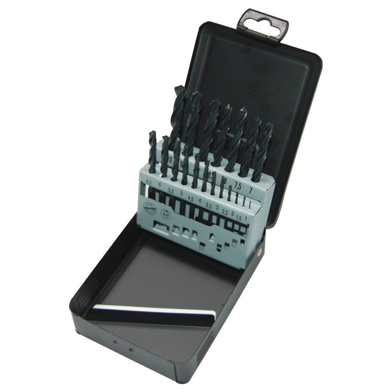Zestaw wierteł do metalu HSS-R 1-10mm 19 szt. kaseta metalowa MILWAUKEE 4932352468