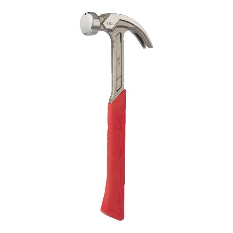 Młotek ciesielski z trzonkiem stalowym pazur zakrzywiony 450 g MILWAUKEE 4932478655