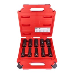 Zestaw nasadek udarowych długich Shockwave 1/2" 10 szt. MILWAUKEE 4932480457