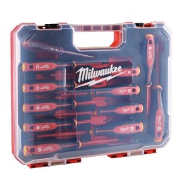 Zestaw wkrętaków VDE w walizce 12szt. MILWAUKEE 4932479095