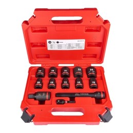 Zestaw nasadek udarowych 1/2" 10-24mm Shockwave 13szt. MILWAUKEE 4932480456