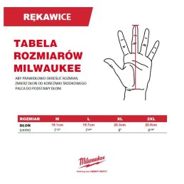 Rękawice robocze, rozmiar M/8 MILWAUKEE 4932498497