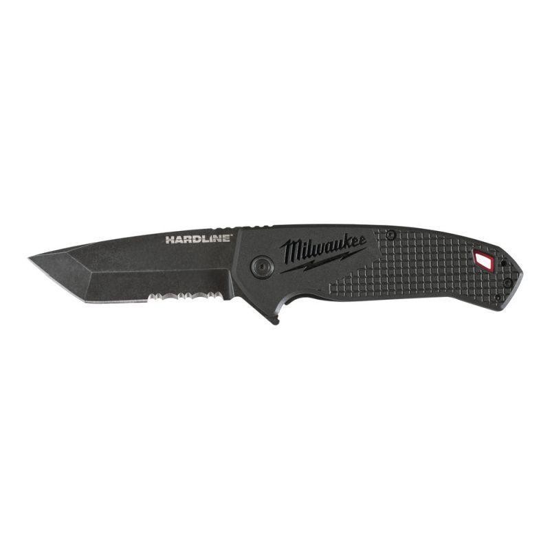 Nóż składany z ostrzem ząbkowanym HARDLINE™, 75 mm MILWAUKEE 48221998